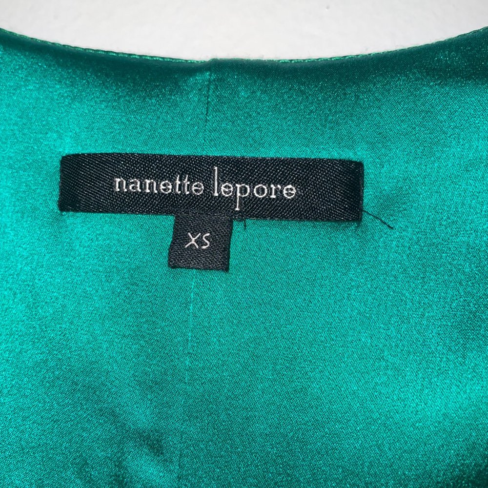 Nanette Lepore Green Silk/Spandex Sleeveless Blouse - XS - Picture 2 of 4
